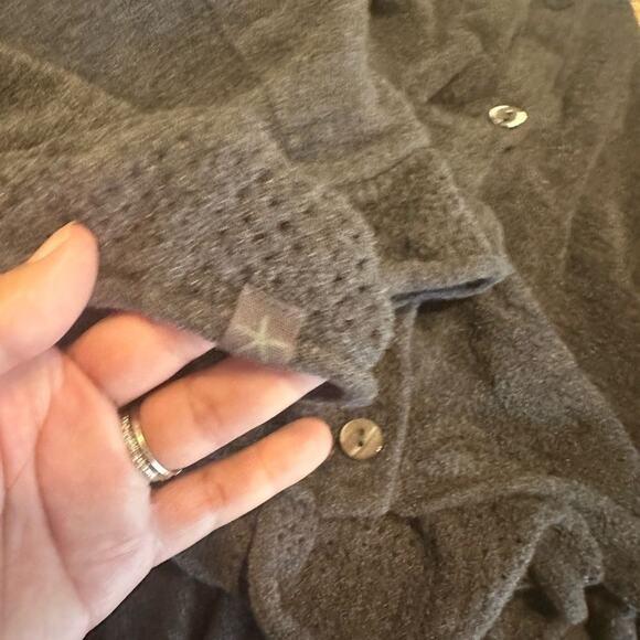 Barefoot Dreams Dark Grey Cardigan Sweater – XXXL Cozy Luxe - Picture 5 of 9